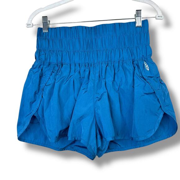 Free People Movement Coastline Blue The Way Home High Waist Shorts Medium - Picture 1 of 9